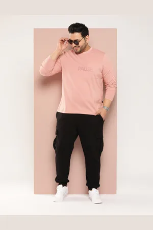 Sztori Men Plus Size Typography Printed T-shirt