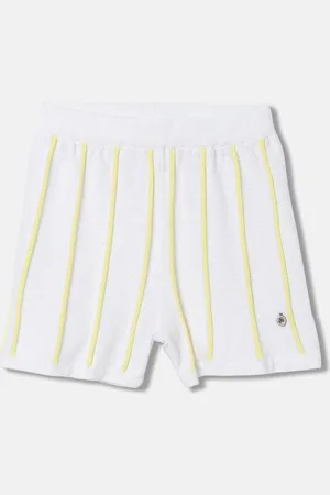 Elle Girls Mid-Rise Striped Pure Cotton Shorts