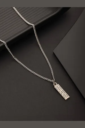 Jazz and Sizzle Silver-Plated Pendant With Chain