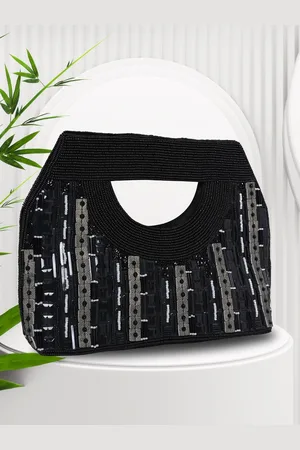 MARKQUES Embellished Suede Structured Handheld Bag