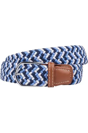 The Tie Hub Men Braided Stretchable Casual Elasticated Belt