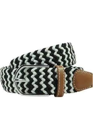 The Tie Hub Men Braided Stretchable Casual Elasticated Belt