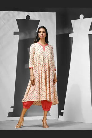 Charukriti Women Printed Regular Pure Cotton Kurta with Salwar