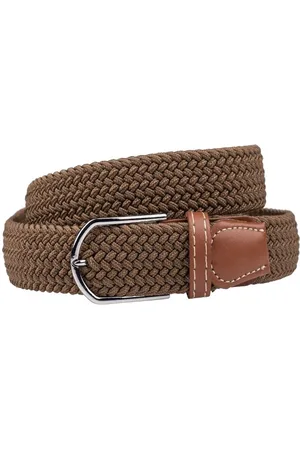 The Tie Hub Men Braided Stretchable Casual Elasticated Belt