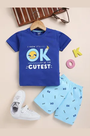Toonyport Boys Graphic Printed Pure Cotton T-shirt with Shorts