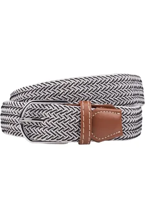 The Tie Hub Men Braided Stretchable Casual Elasticated Belt