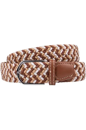 The Tie Hub Men Braided Stretchable Casual Elasticated Belt