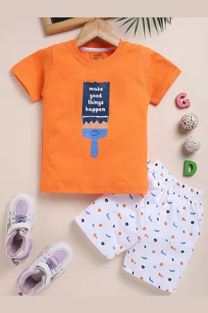 Toonyport Boys Graphic Printed Pure Cotton T-shirt with Shorts