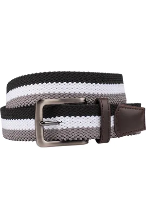 The Tie Hub Men Braided Stretchable Casual Elasticated Belt
