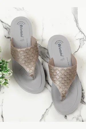Inblu Women Textured Open Toe Flats