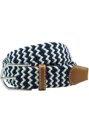 The Tie Hub Men Braided Stretchable Casual Elasticated Belt