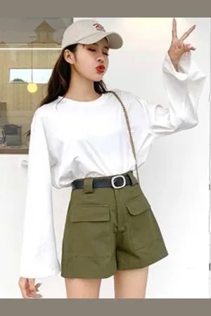 LULU & SKY Women Slim Fit High-Rise Shorts