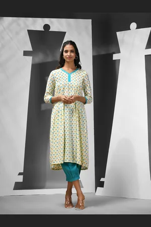 Charukriti Women Printed Regular Pure Cotton Kurta with Salwar