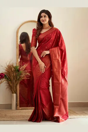 Kalini Ethnic Motifs Woven Design Zari Kanjeevaram Saree