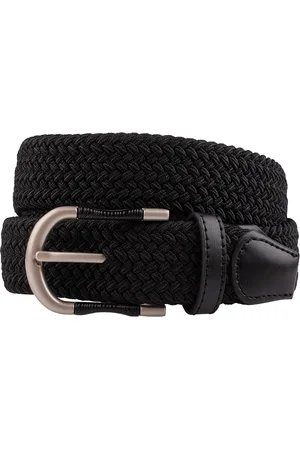 The Tie Hub Men Braided Stretchable Casual Elasticated Belt