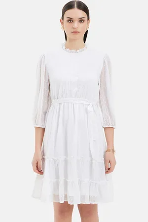 Kazo Ruffled Fit & Flare Dress