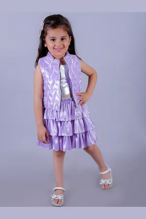 LIL DRAMA Girls Shimmer Lightweight Puffer Jacket