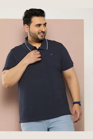Sztori Men Plus Size Polo Collar Regular Fit T-shirt