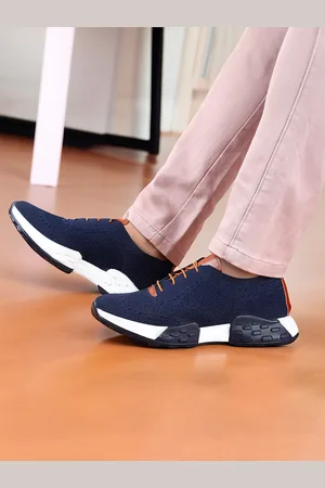 HERE&NOW Men Mesh Running Non-Marking Shoes