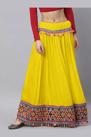 Banjara Embroidered Flared Maxi Skirts