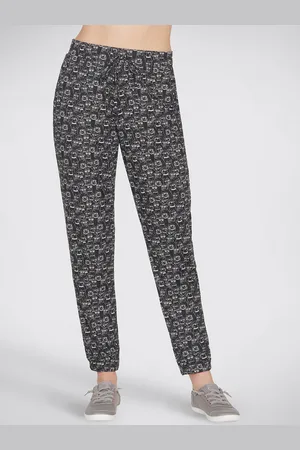 Skechers Women Heart Eyes Peachy Paws Printed Mid-Rise Trousers