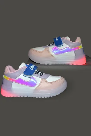 FEETWELL Kids Colourblocked LED Sneakers