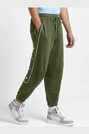 NOBERO Men Oversized Relaxed Joggers with Side Buttons