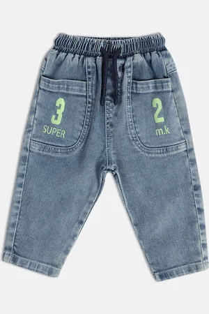 MINI KLUB Boys Mid-Rise Clean Look Stretchable Jeans