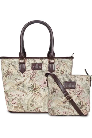 THE CLOWNFISH Linda and Justina Abstract Printed Leather Sling Bag and Handbag