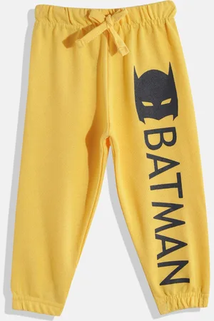 Eteenz Boys Premium Cotton Mid-Rise Batman Printed Joggers