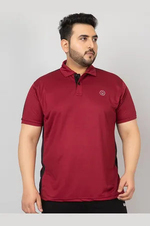 CHKOKKO Plus Size Polo Collar Training or Gym T-shirt