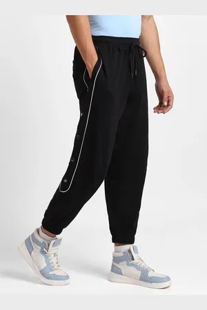 NOBERO Men Oversized Relaxed Joggers with Side Buttons