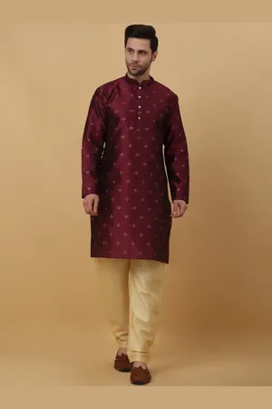Kraft Floral Regular Sequinned Kurta with Churidar
