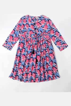 Bella Moda Floral Print Fit & Flare Dress