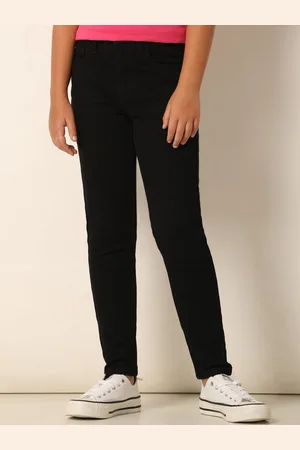 VERO MODA Girls Skinny Fit Mid-Rise Clean Look Stretchable Jeans