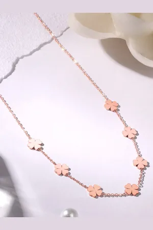 Asmitta Jewellery Rose Gold Plated Necklace