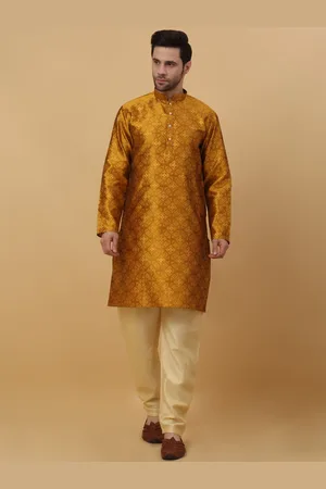 Kraft Floral Regular Sequinned Kurta with Churidar