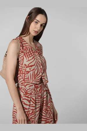 ONLY Tropical Printed V-Neck Sleeveless Top