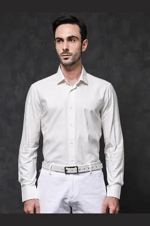 RARE RABBIT Men Reel Regular Fit Spread Collar Long Sleeves Shirt