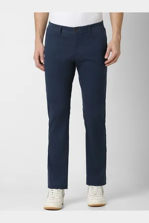 Peter England Men Slim Fit Mid-Rise Trousers