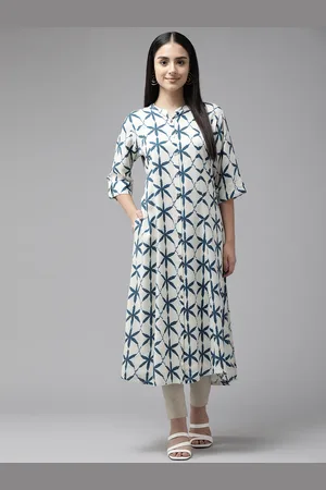 Cayman Women Printed Cotton A-line Kurta