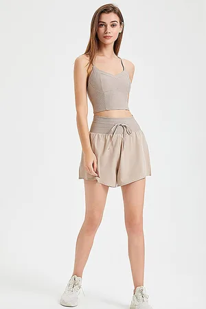 LULU & SKY Women High-Rise Sports Shorts
