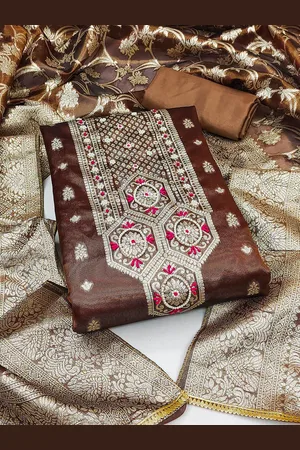 Kalini Ethnic Motifs Woven Design Unstitched Dress Material