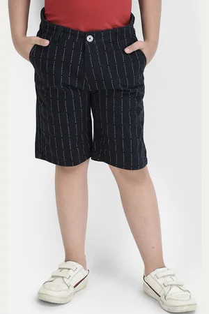 Crimsoune Club Boys Striped Pure Cotton Shorts