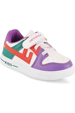 Lil Lollipop Kids Colourblocked Velcro Sneakers