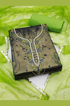 Kalini Ethnic Motifs Woven Design Unstitched Dress Material