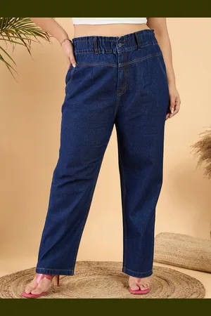 CURVY STREET Women Plus Size Pure Cotton Wide Leg Jeans