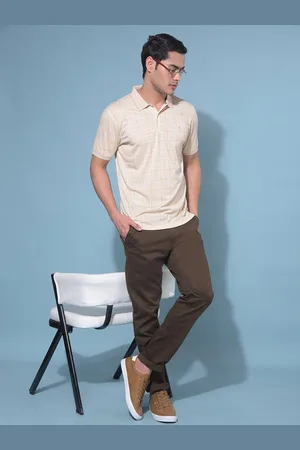 Crimsoune Club Printed Polo Collar Slim Fit T-shirt