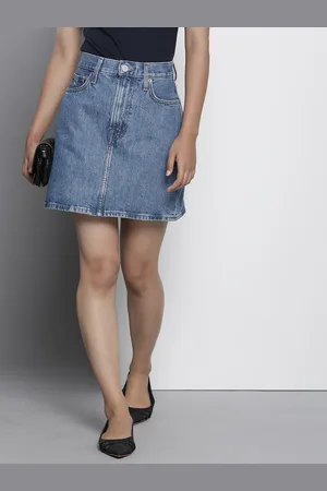 Tommy Hilfiger Pure Cotton Straight Mini Skirt