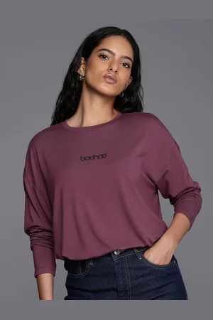 Boohoo Women Brand Logo Printed T-shirt